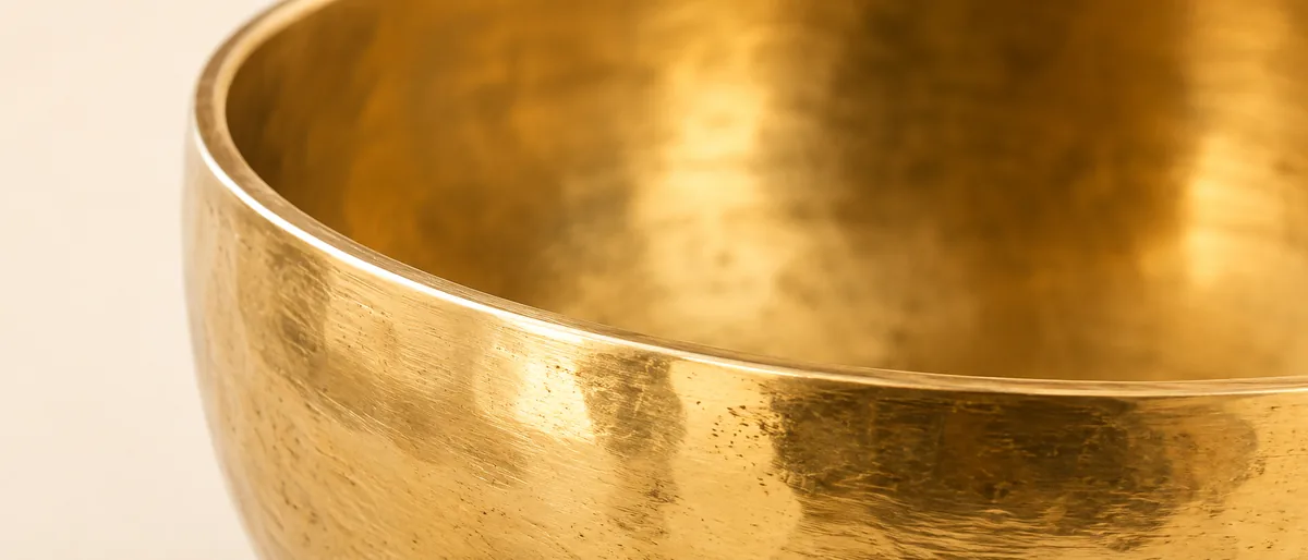 The rim of an ANURAVA bowl in close detail